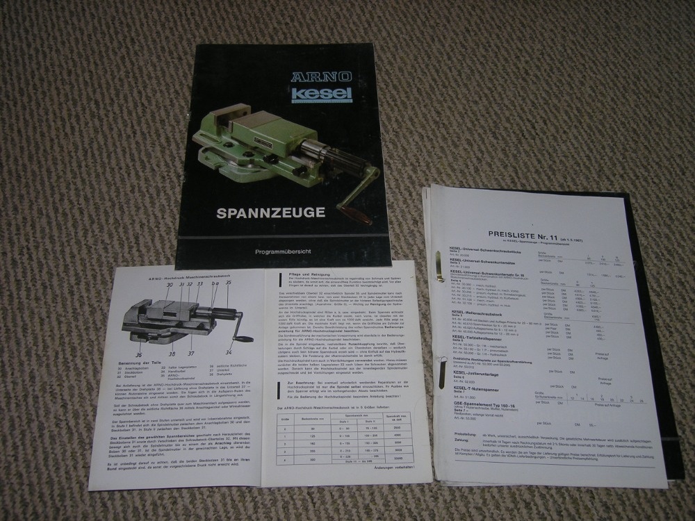 Otočný strojní svěrák - Arno Kesel