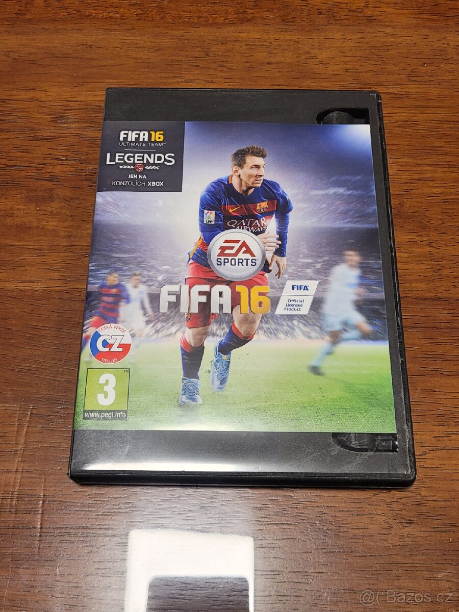 Hra XBOX ONE, FIFA 2016 ve velmi dobrém stavu.