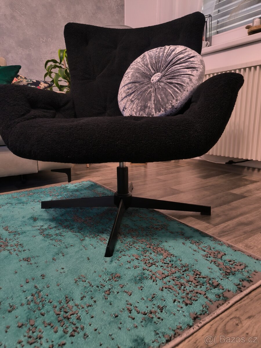 Designové křeslo. Otočné. Jako nové.