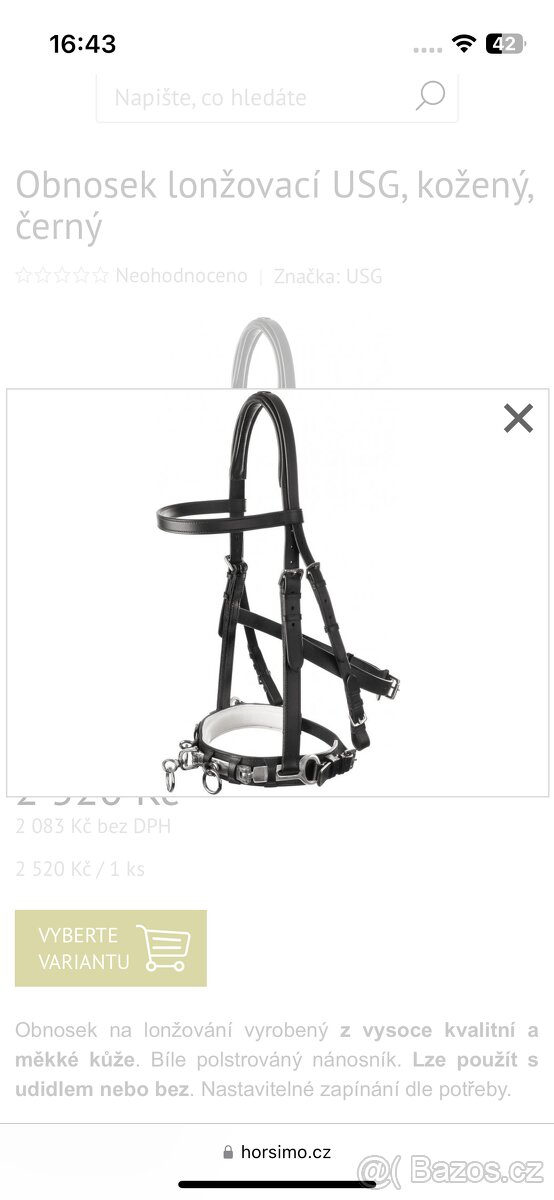 Lonžovací obnosek USG