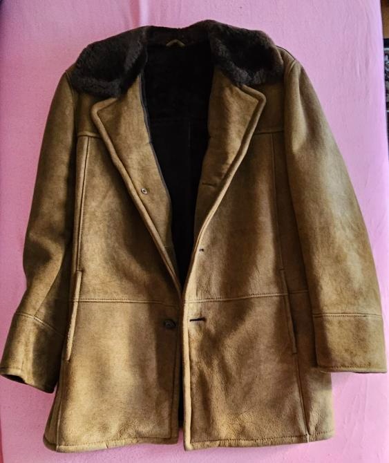 Pánský kožich barva champagne podšívka nutrie