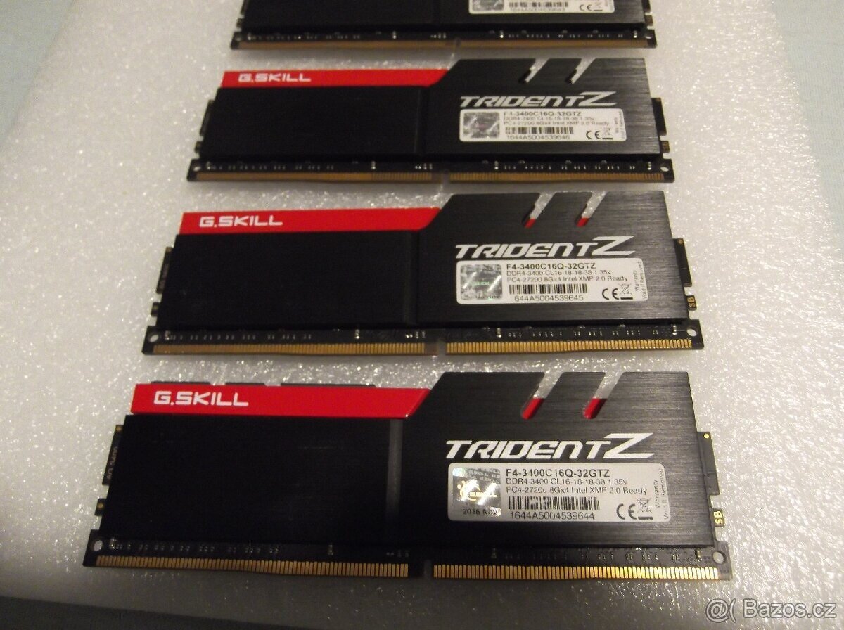 16GB DDR4 G.SKILL Trident Z DDR4 3400MHz CL16