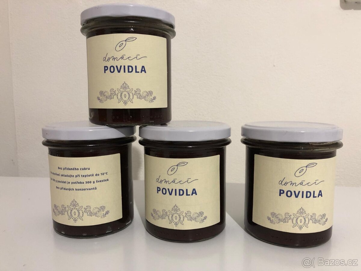 3x DOMÁCÍ "ŠVESTKOVÁ" POVIDLA 330 g