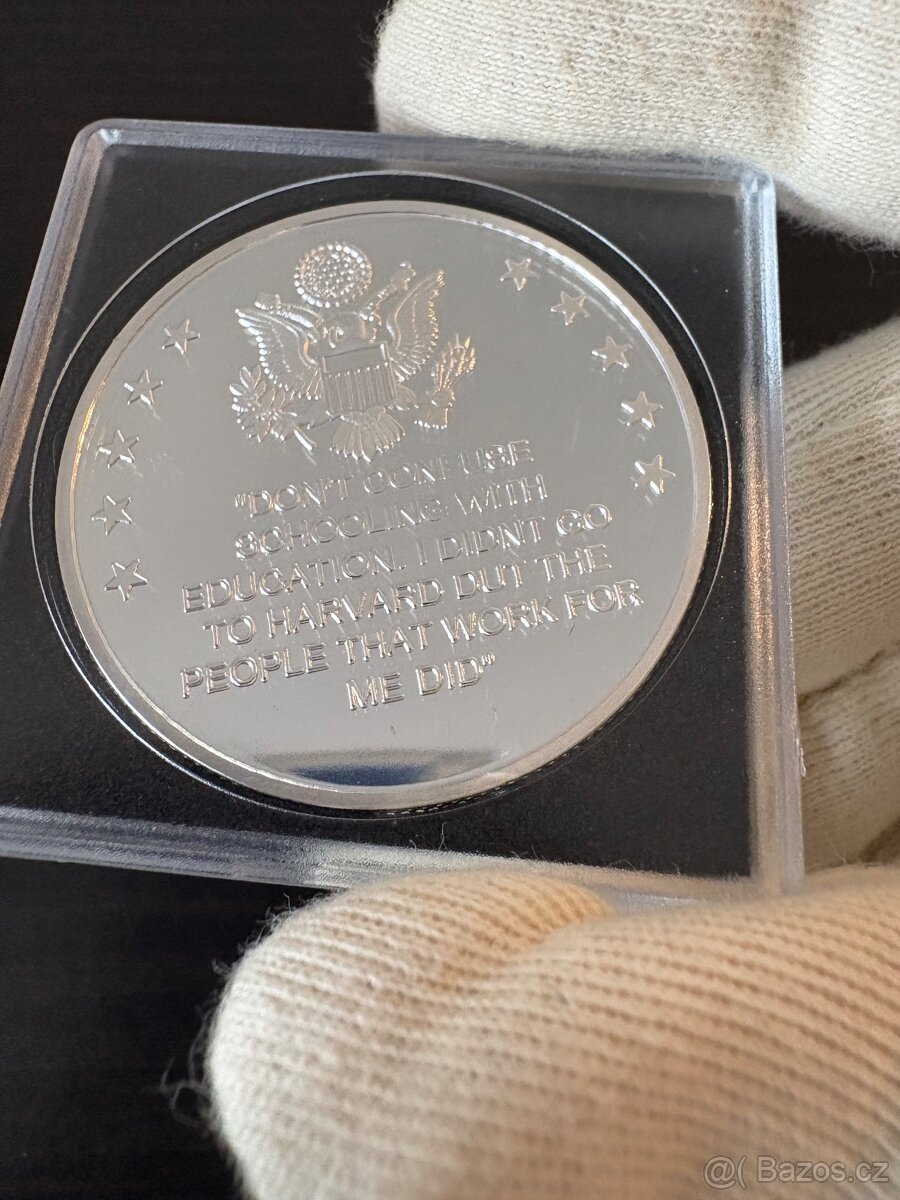 Prodám kovovou minci (suvenýr) s motivem Elon Musk