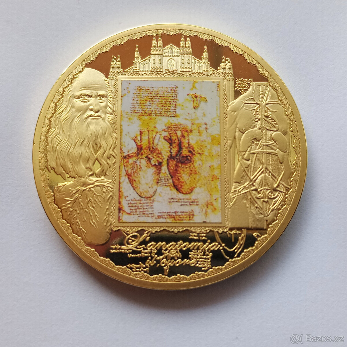 Pamětní medaile Leonardo da Vinci – L'anatomia il cuore