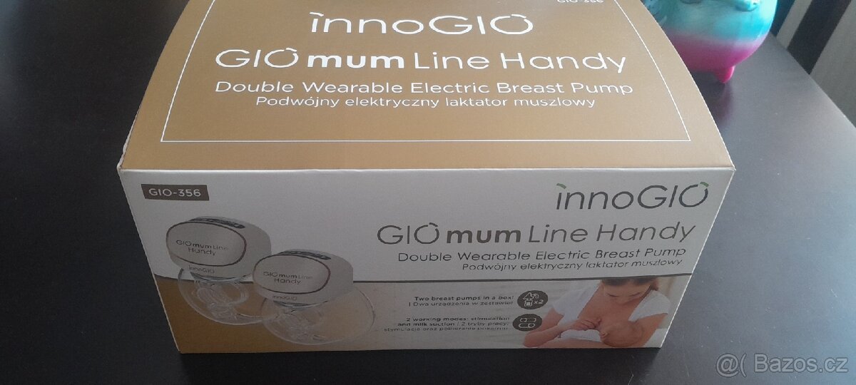InnoGIO double odsavačka mateřského mléka jako nová