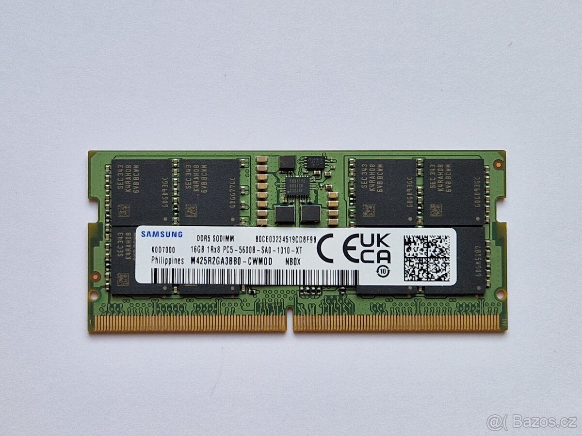 SAMSUNG 16GB DDR5 5600 SO-DIMM, CL46