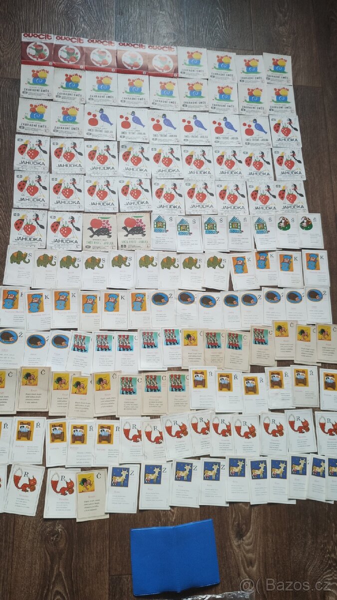 Etikety od sirupů a kartičky OUNZ