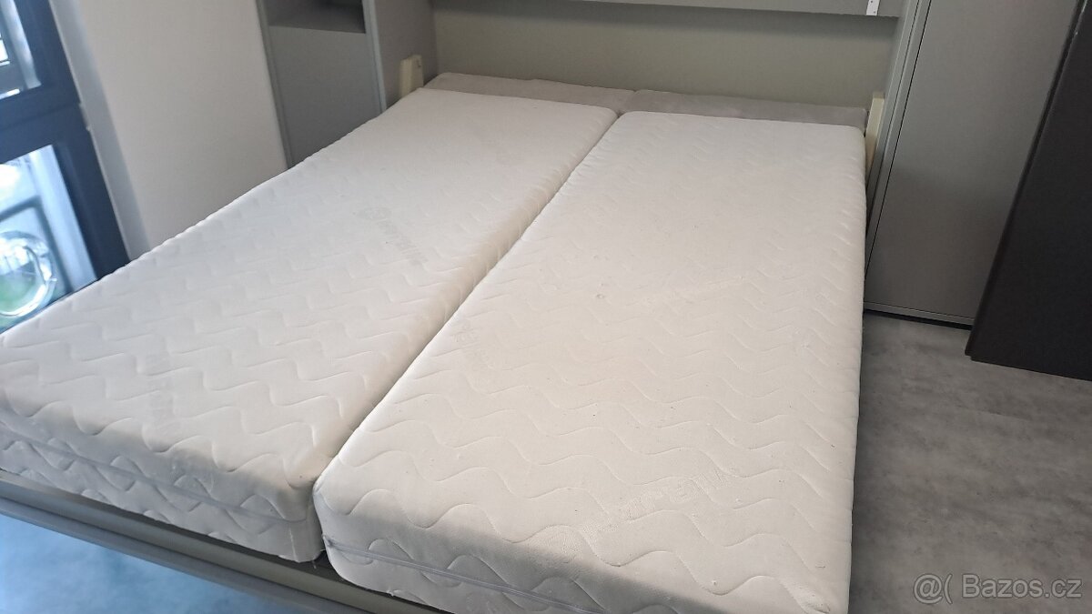 2 ks sendvičových matrací 80x200 cm, výšky 22 cm