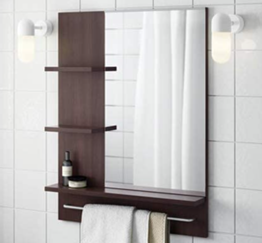 Polička se zrcadlem Lillangen