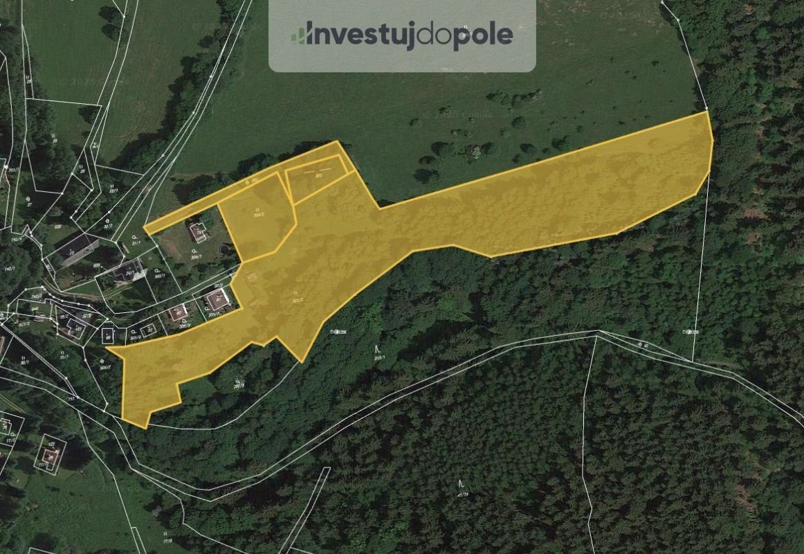 Prodej podílu 3/10 stavebního pozemku 5 145 m², Výsluní - So