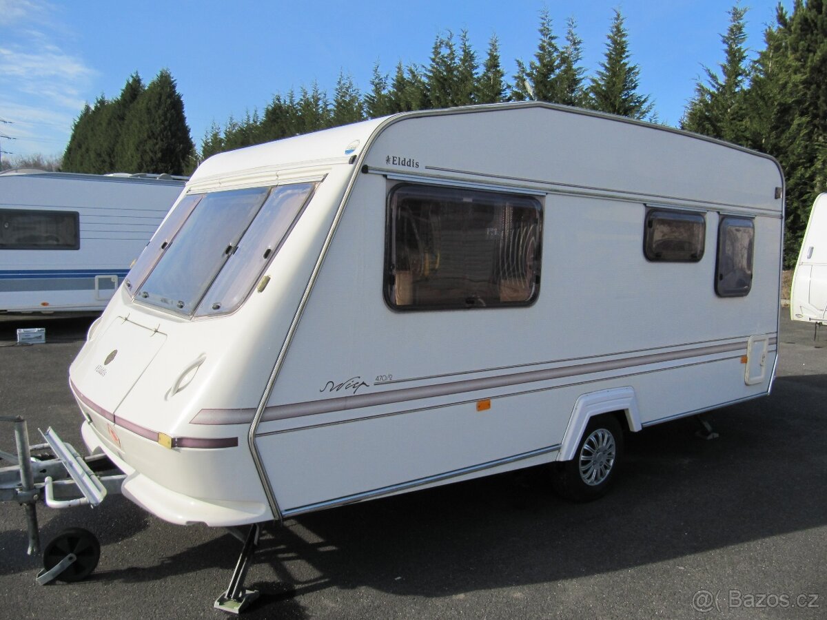 Prodám karavan Eldiss Wisp 470/2,r.v.1995 + mover + stan