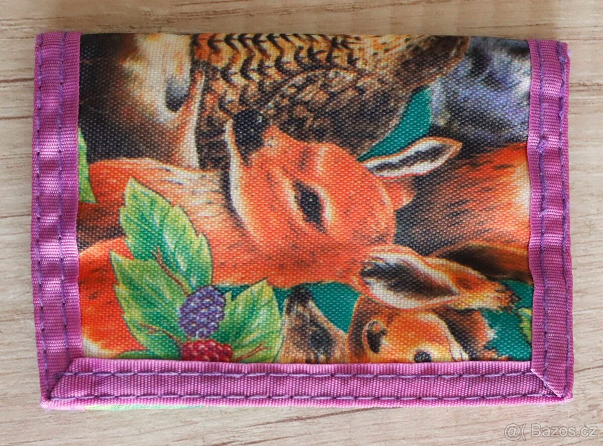 Skládací zvířátková peněženka