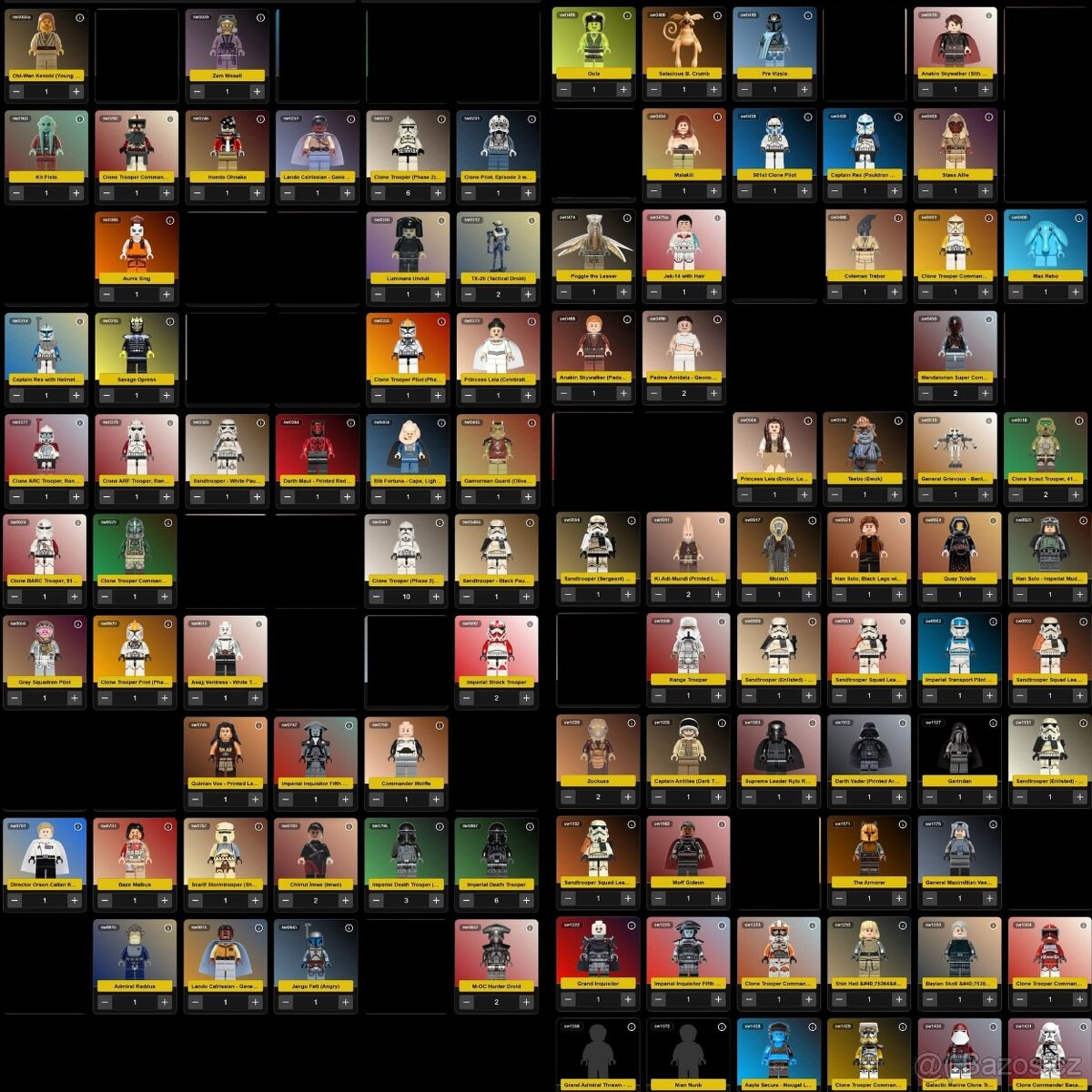 LEGO Star Wars originální minifigurky