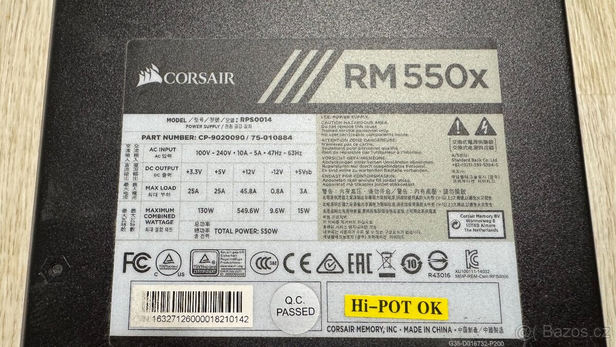 Corsair RMx Series RM550x