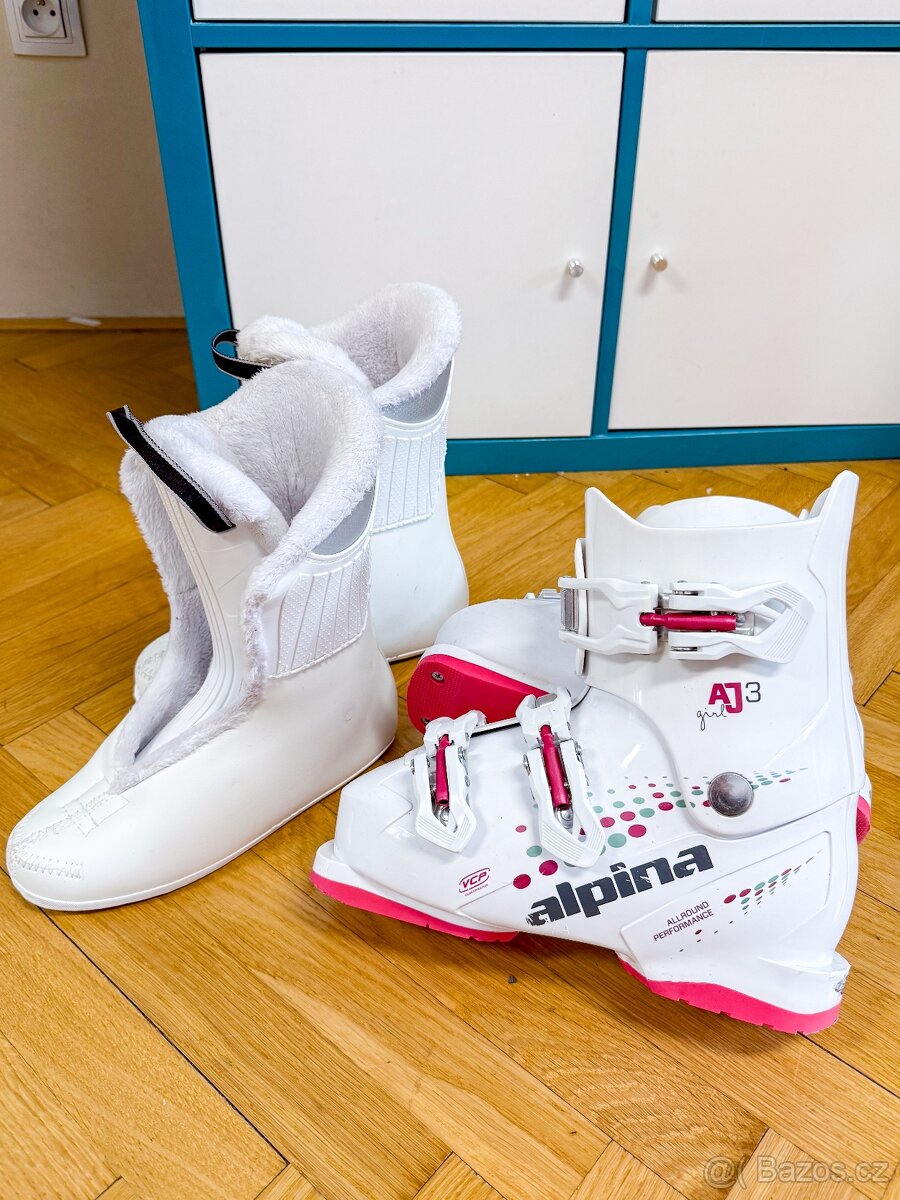 Dětské lyžáky Alpina AJ3 – dívčí – vel. 230,(EU 36),TOP STAV