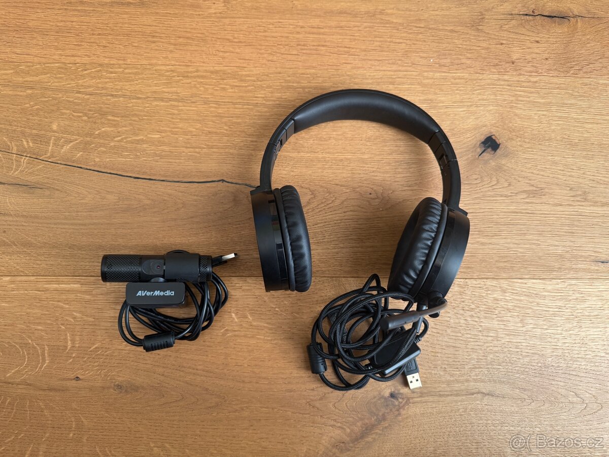 Sada pro home office AVERMEDIA (webcam + headset pro)
