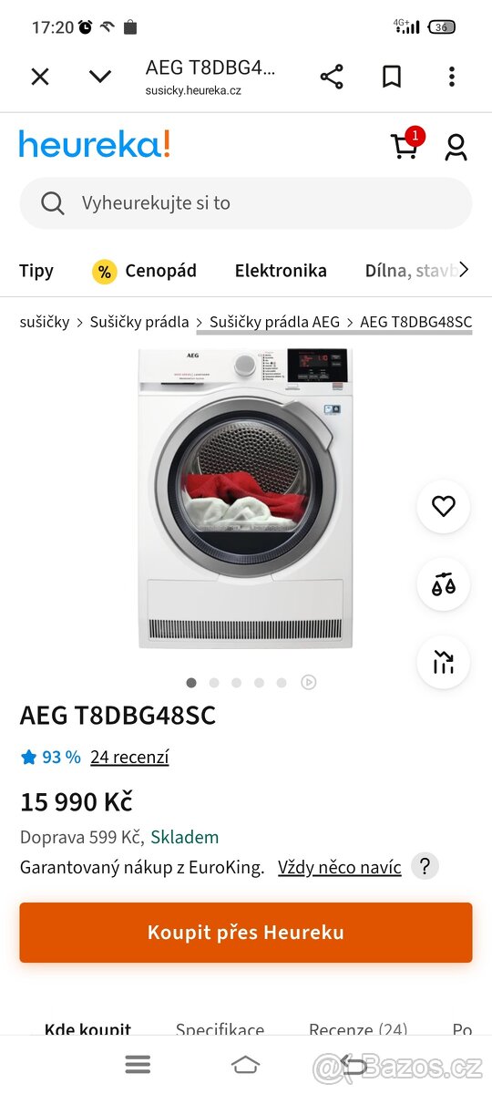 Sušička Aeg 8000 series