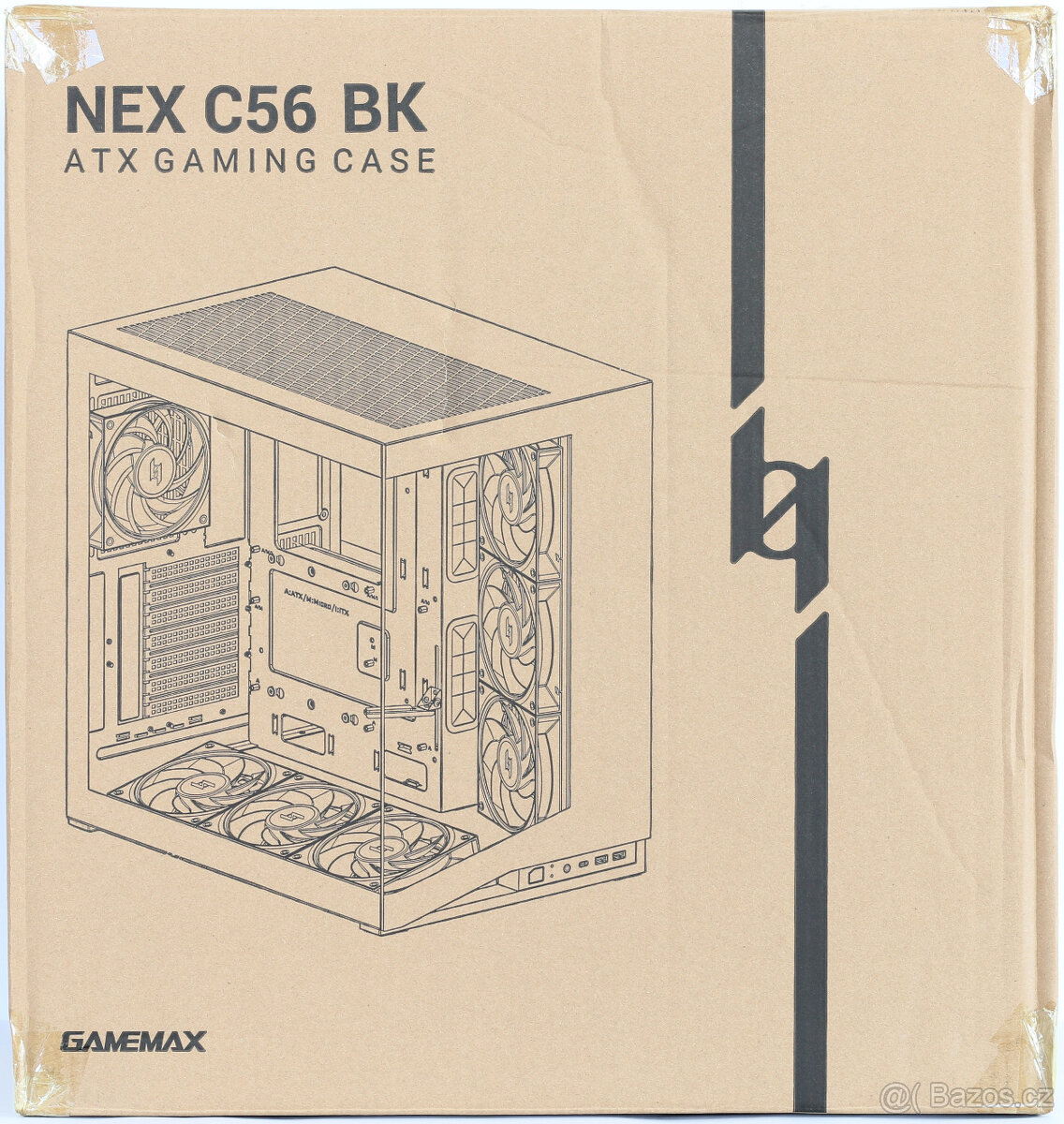 PC Skříň: GAMEMAX NEX C56 BK - Nová