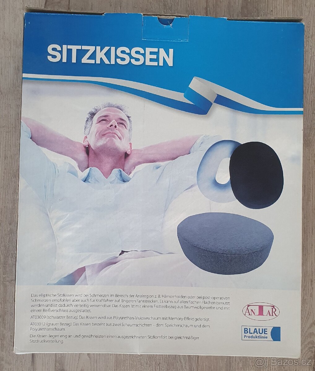 Sedací polštář ve tvaru oválu