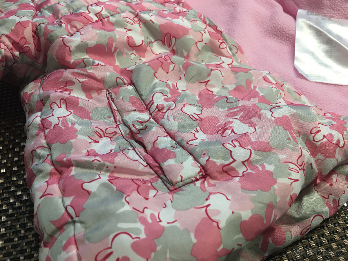 Dívčí zimní teplá bunda a kapucí ERGEE, vel. 80