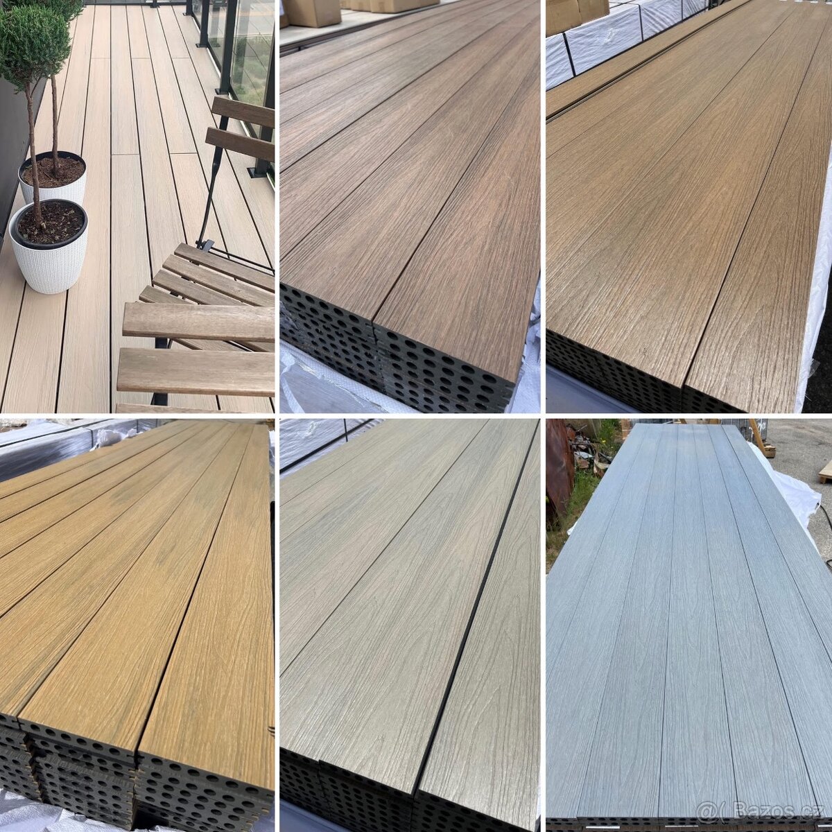 WPC Terasová prkna, koextrudovaná, HPC, skladem, PREMIUM