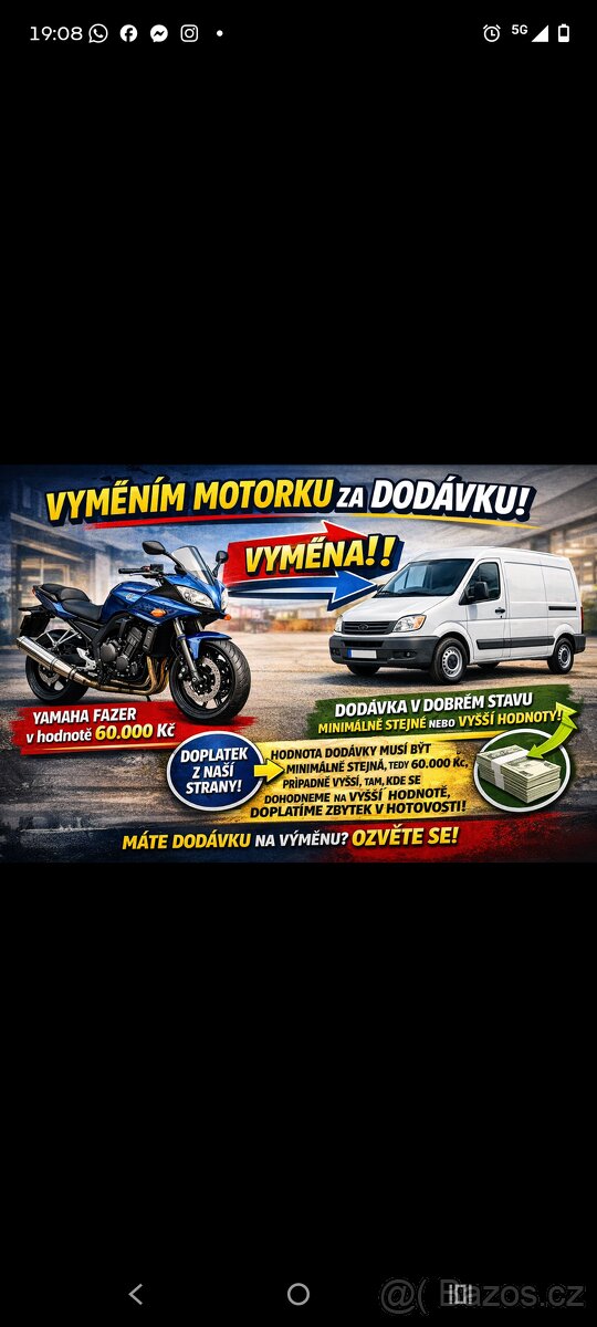 Výměním motorku a dodávku
