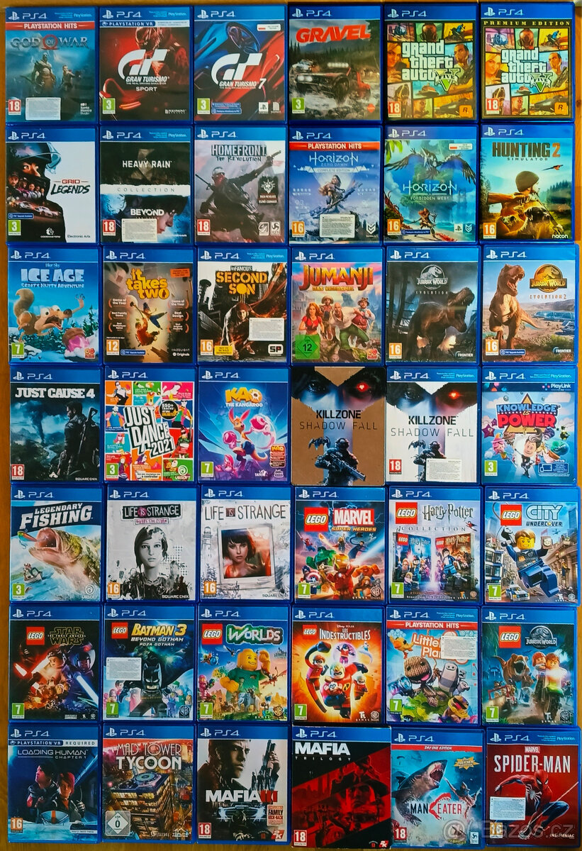 Hry na Playstation PS 4 a PS 5 - 2. část seznamu
