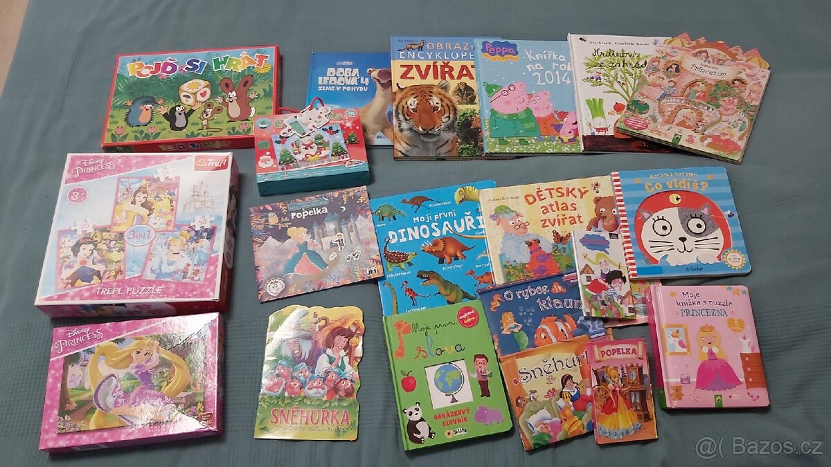 Puzzle, hra, knížky, knihy