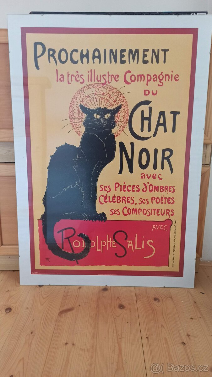 Ikonický plakát TOURMÉE DE CHAT NOIR
