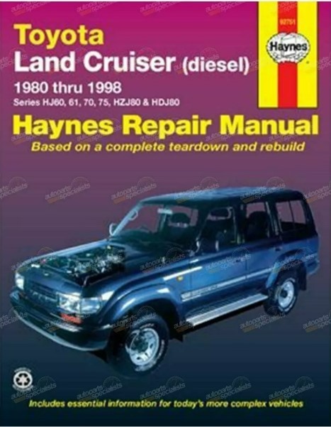 Toyota Land Cruiser 1980-1998 diesel - Opravárenský manuál