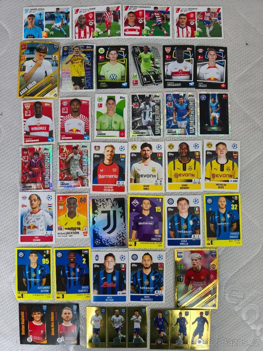 116 ks FOTBALOVÉ KARTY-TOP VŠEHOCHUŤ