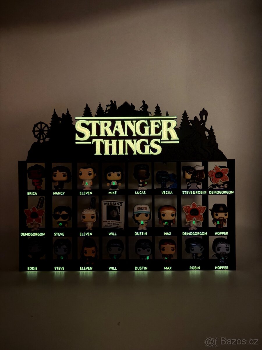 Rámeček na figurky kinder joy stranger things