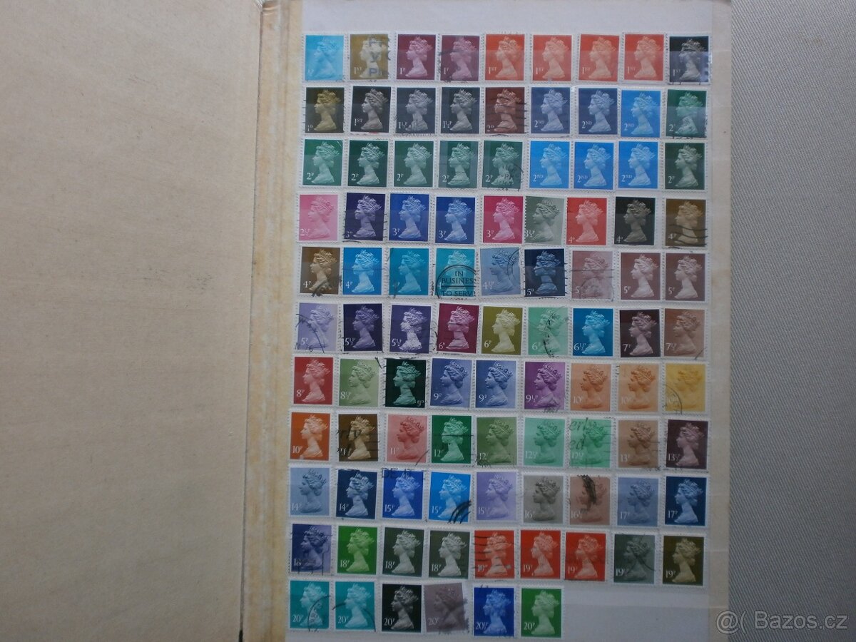 Známky Anglická královna