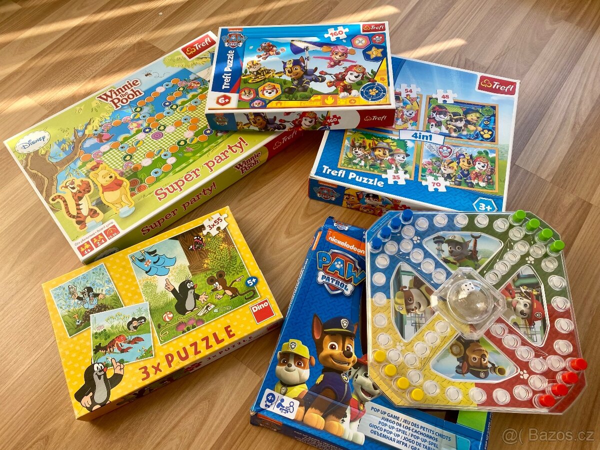 Prodám puzzle, hry, Tlapková patrola