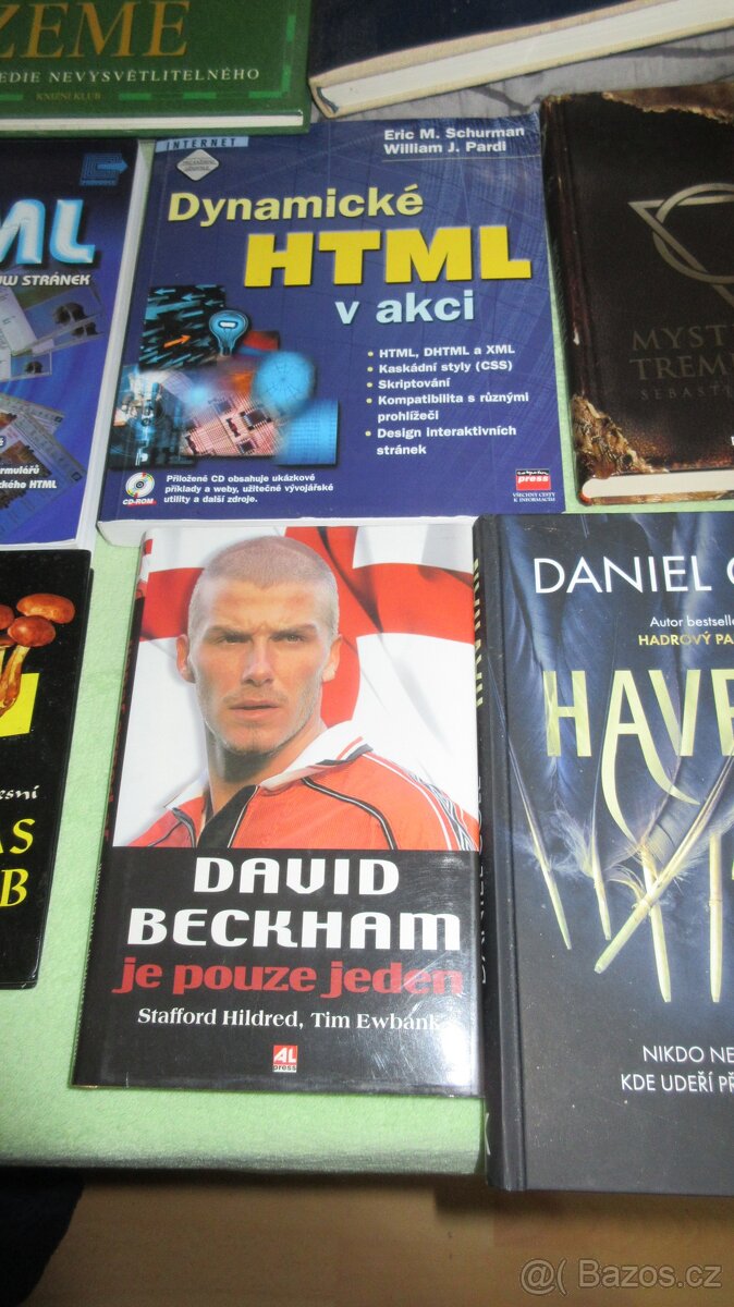 Knihy všech žánrů.