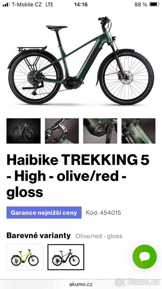 Elektrokolo Haibike - najeto pouze 200 km