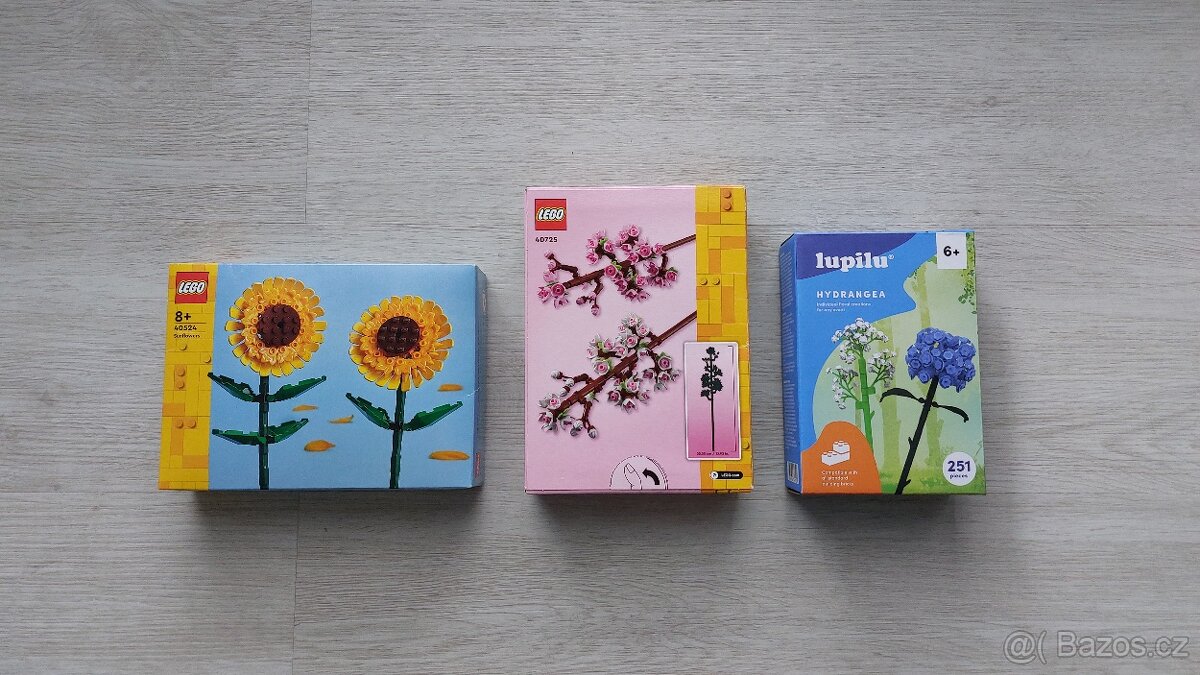 Lego Slunečnice, Třešňové květy, Hydrangea