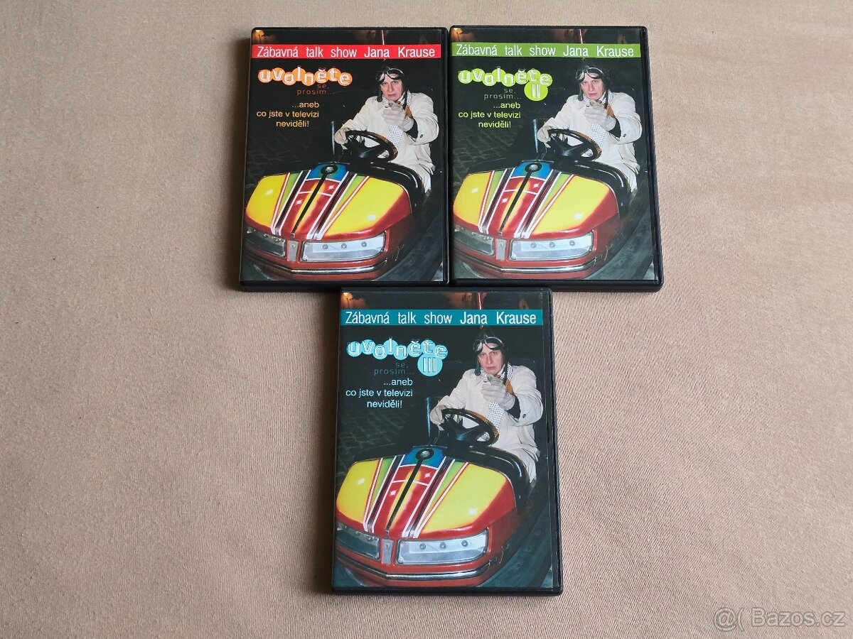 UVOLNĚTE SE, PROSÍM 1-3 (komplet 3 DVD) Jan Kraus