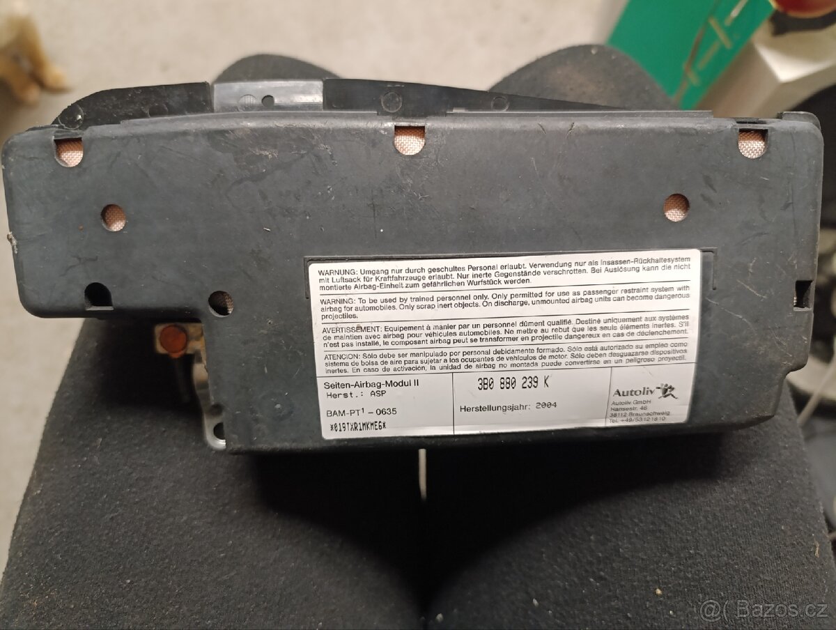 Modul bočního airbagu
