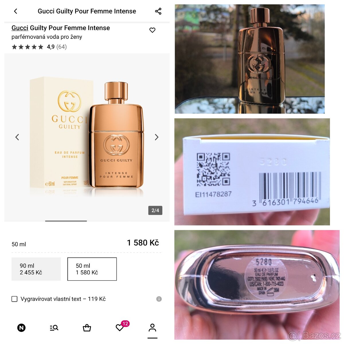 Gucci Guilty Pour Femme Intense 50 ml