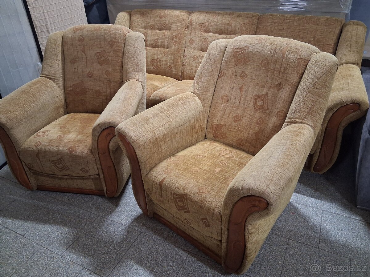 Sedaci souprava 3+1+1 rozkládací