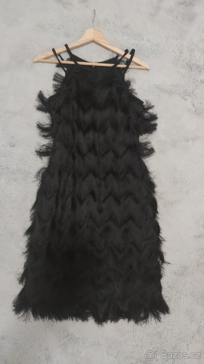 Luxusní šaty Guess s třásněmi retro styl