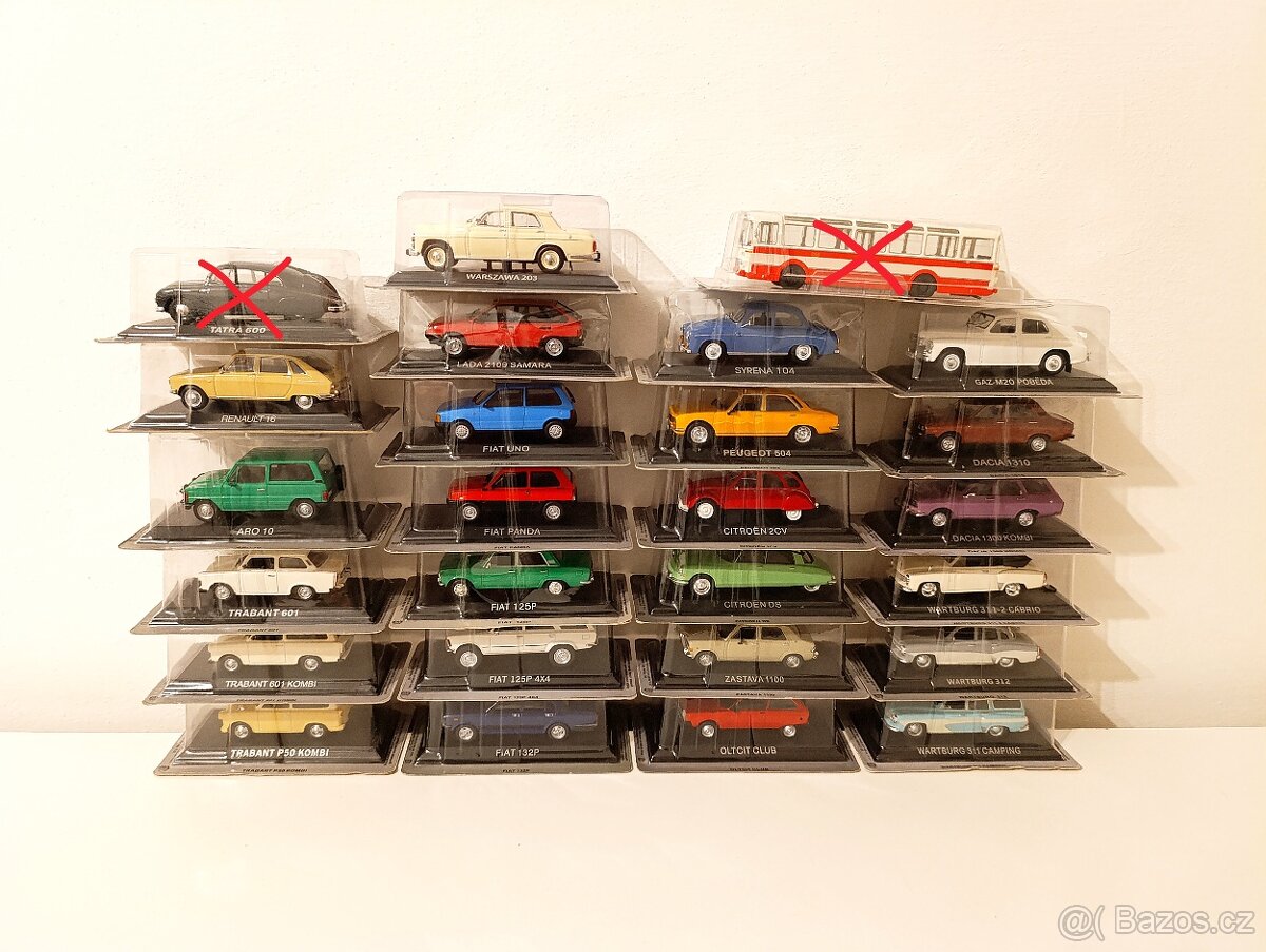 Modely aut Legendární automobily minulé éry DeAgostini 1/43