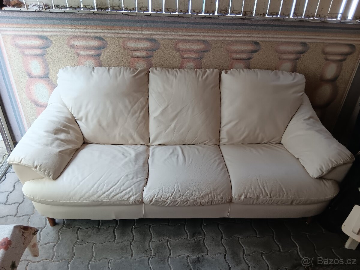 Kožená sedací souprava 3+2 Italsoft TOP stav
