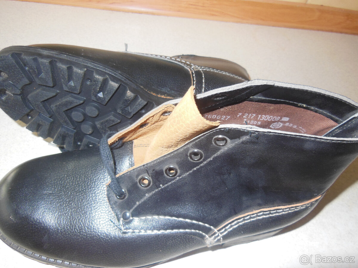 Boty kožené pracovní nové vel 7
