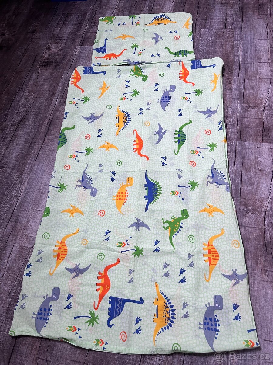 Dětské povlečení do postýlky dinosaur