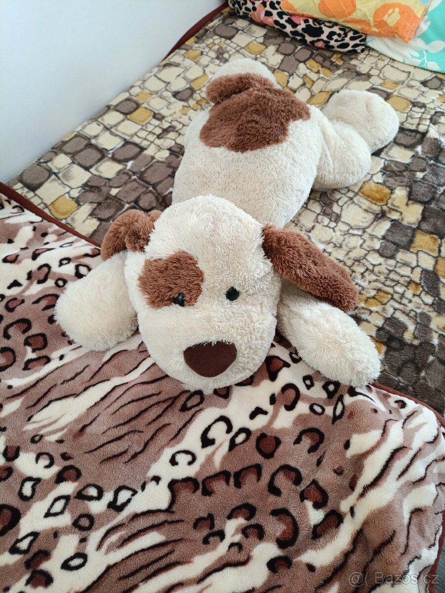 Pes velký plyšový medvěd medvídek 120cm