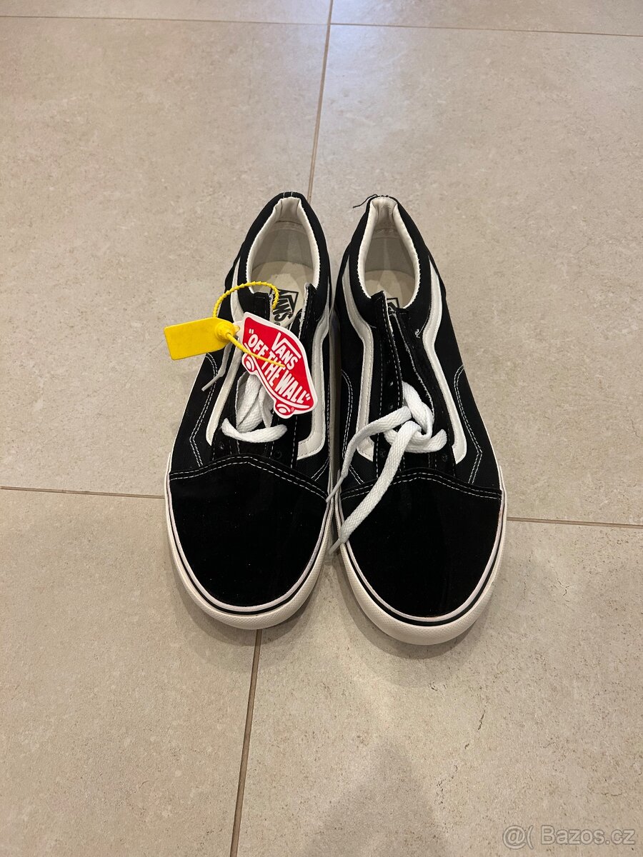 Boty Vans Old Skool - černá (black/white)