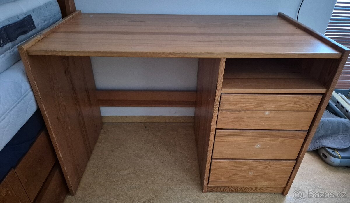 Set pracovni stul, komoda, knihovna